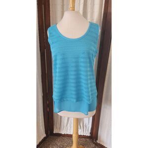 T18 Essentials by Milano turquois tank top